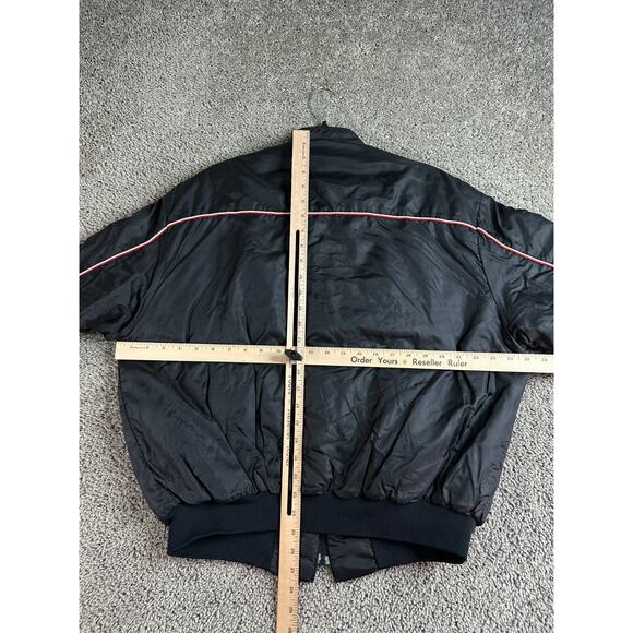 VINTAGE Swingster Jacket Mens XL Kendall Motor Oil Racing Division Black Bomber - Picture 11 of 14